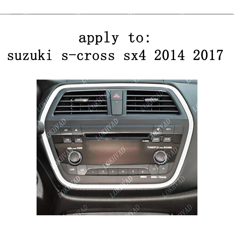 9 Inch Car Radio Fascia Frame for suzuki s-cross sx4 2014-2017 Dashboard Panel Stereo Installation Kit