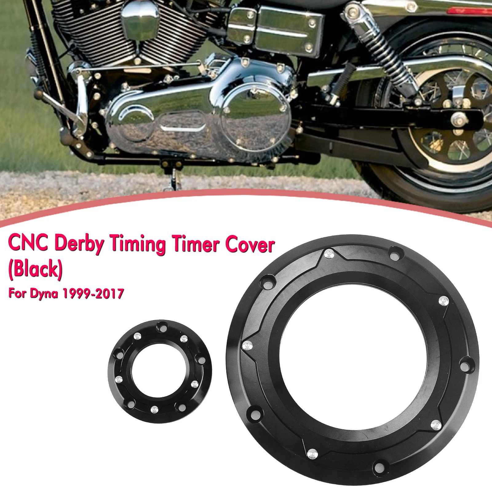 

Motorbike Derby Timing Timer Cover Engine Cap For Harley Dyna 1999-2017