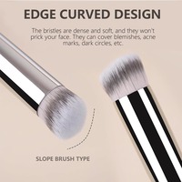CHARMINGPOSE Professional Concealer Brush Set Precision Makeup Brushes for Under Eye Blemish Covering,Detail Correction & Cream