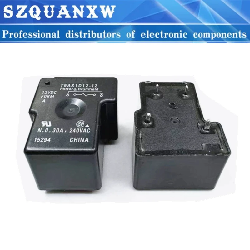 2PCS T9AS1D12-12 12VDC T9AS1D12-24 24VDC 30A 4PIN General Purpose Relay 12VDC 24VDC