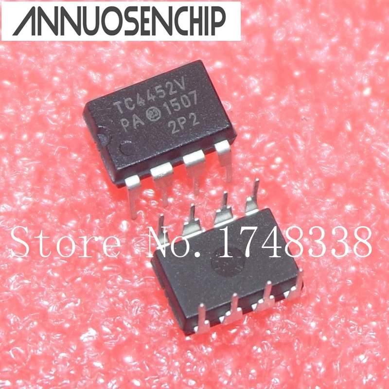 10 Uds MOSFET DVR 12A 4452 TC4452 8-DIP TC4452VPA