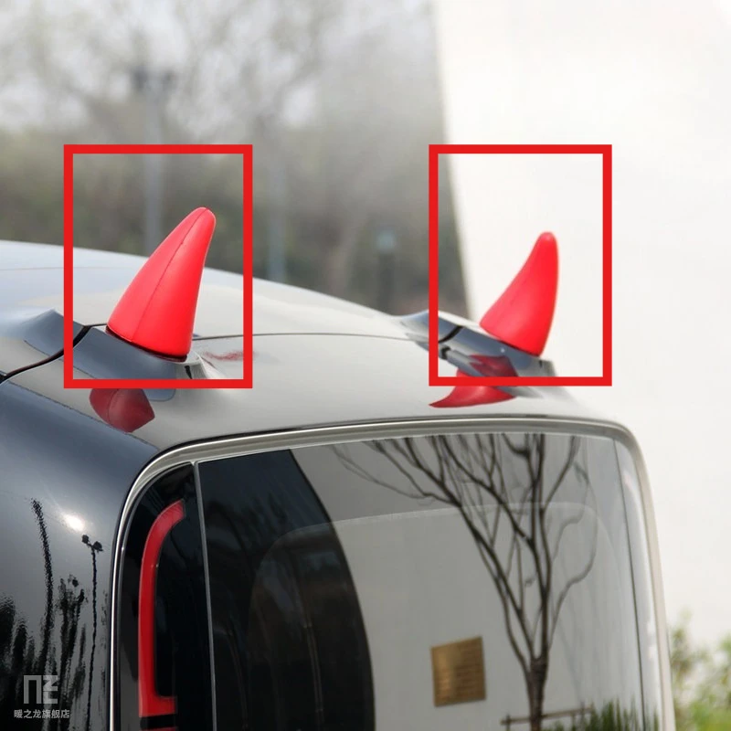 

Devil horn roof decoration sticker 3D three-dimensional personalized car modification horn exterior accessories