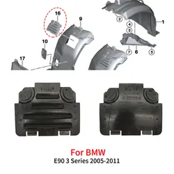 For BMW E88 E90 Car Front Wheel Arch Fender Liner Access Panel Lid Cover Headlight Bulb Replacement For BMW 1 3 Series 118 320i