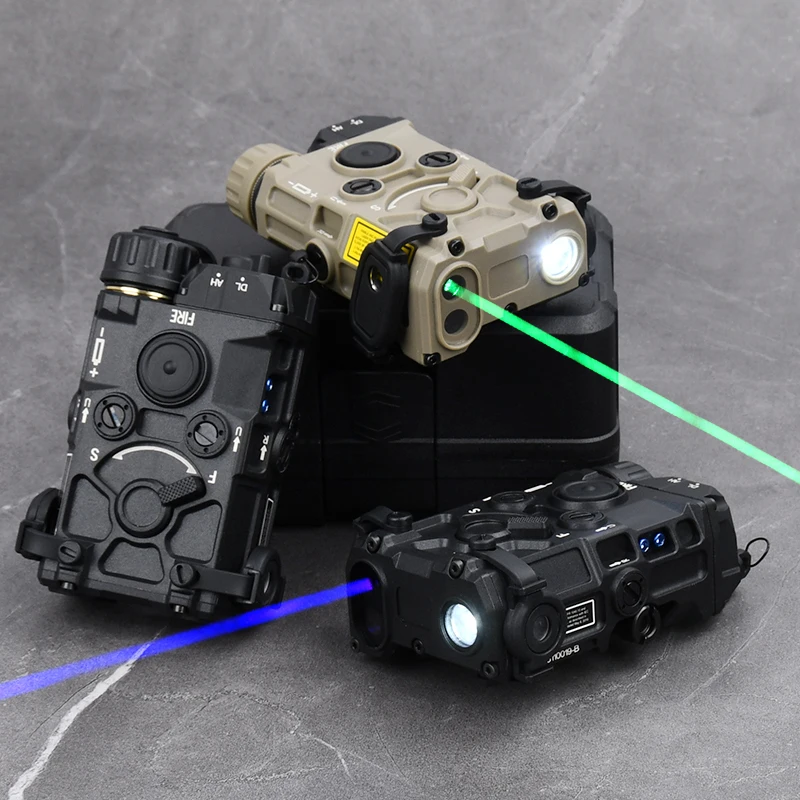 Tactics OGL Nylon Plastic Laser Red Green Blue Dot Laser IR Laser White LED Light Brightness Adjustable Hunting Weapon Accessory