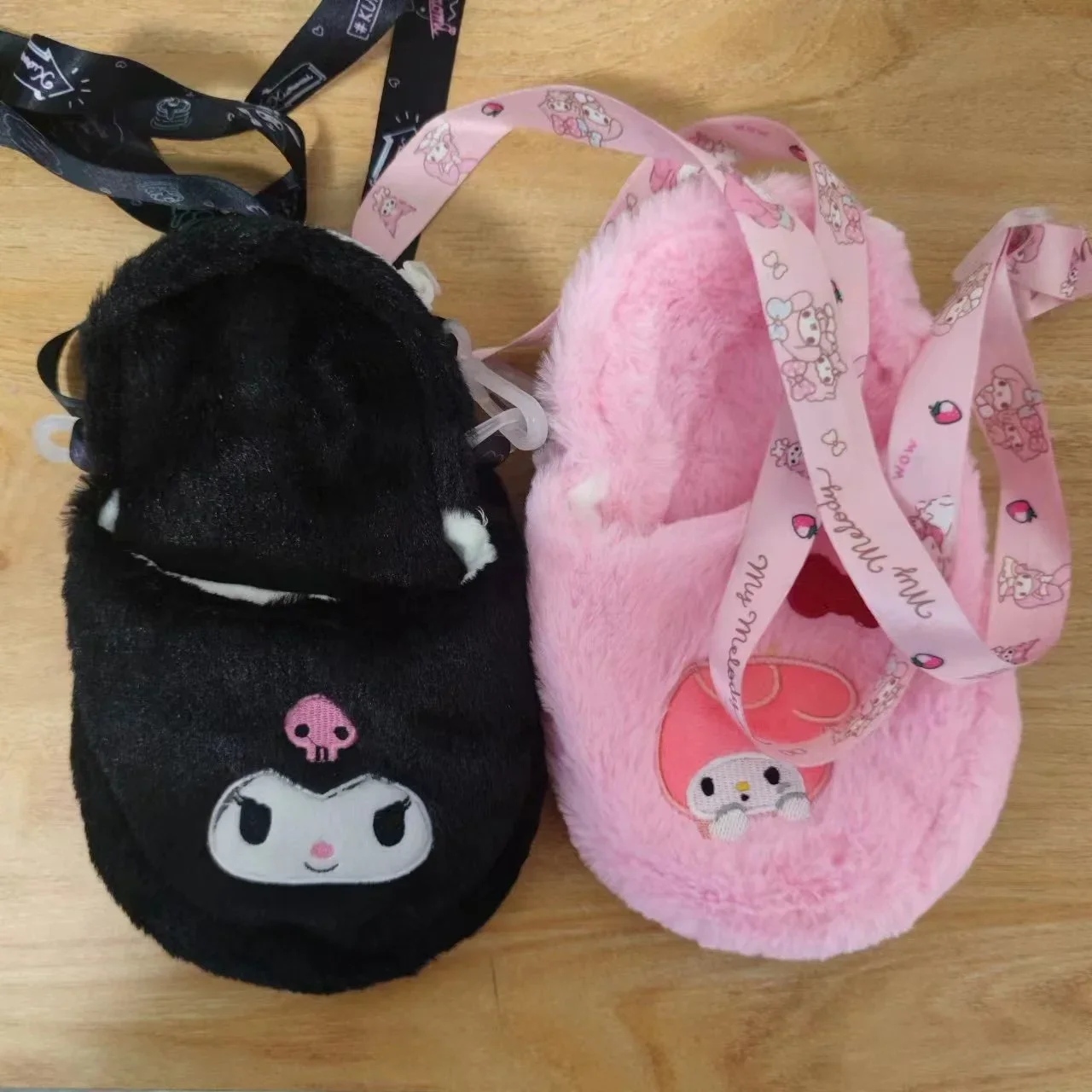 Sanrio My Melody Shoulder Bag New Cartoon Plush Bag Versatile Kuromi Cute Doll Bag Jade Gui Dog One Shoulder Girl Heart Backpack