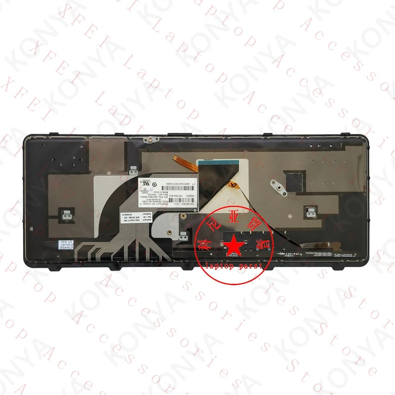D  New US INTL Backlit Keyboard with Frame For HP ProBook 640 G1 645 G1 787294-B31