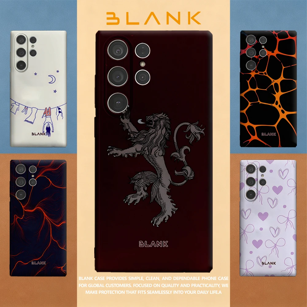 Funda Protectora para Teléfono Samsung Galaxy S26 S25 S24 A56 A36 con Diseño del Escudo del León Lannister para Mujeres y Chicas