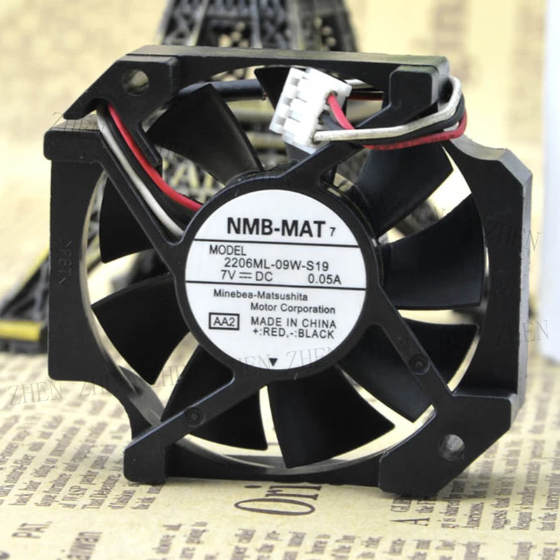 

S New for NMB 2206ML-09W-S19 DC 7V 0.05A 3Pin Cooling Fan#QW