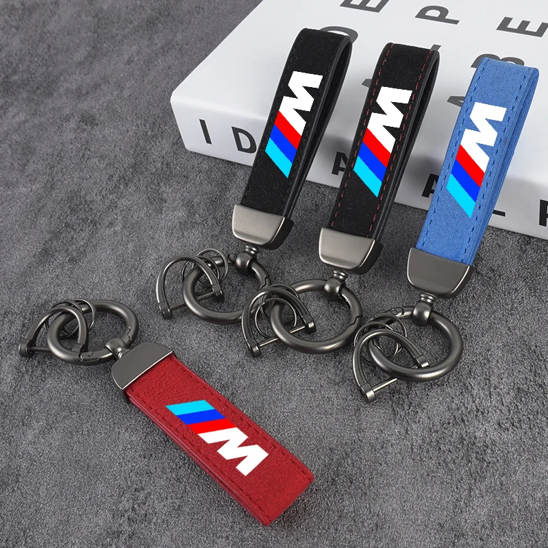 سيارة مفتاح سلسلة حلقات معدنية جلدية المفاتيح كيرينغ اكسسوارات لسيارات BMW M E81 E90 E92 E93 F30 E60 E61 F07 F10 F18 F12 X2 3 4 5 6