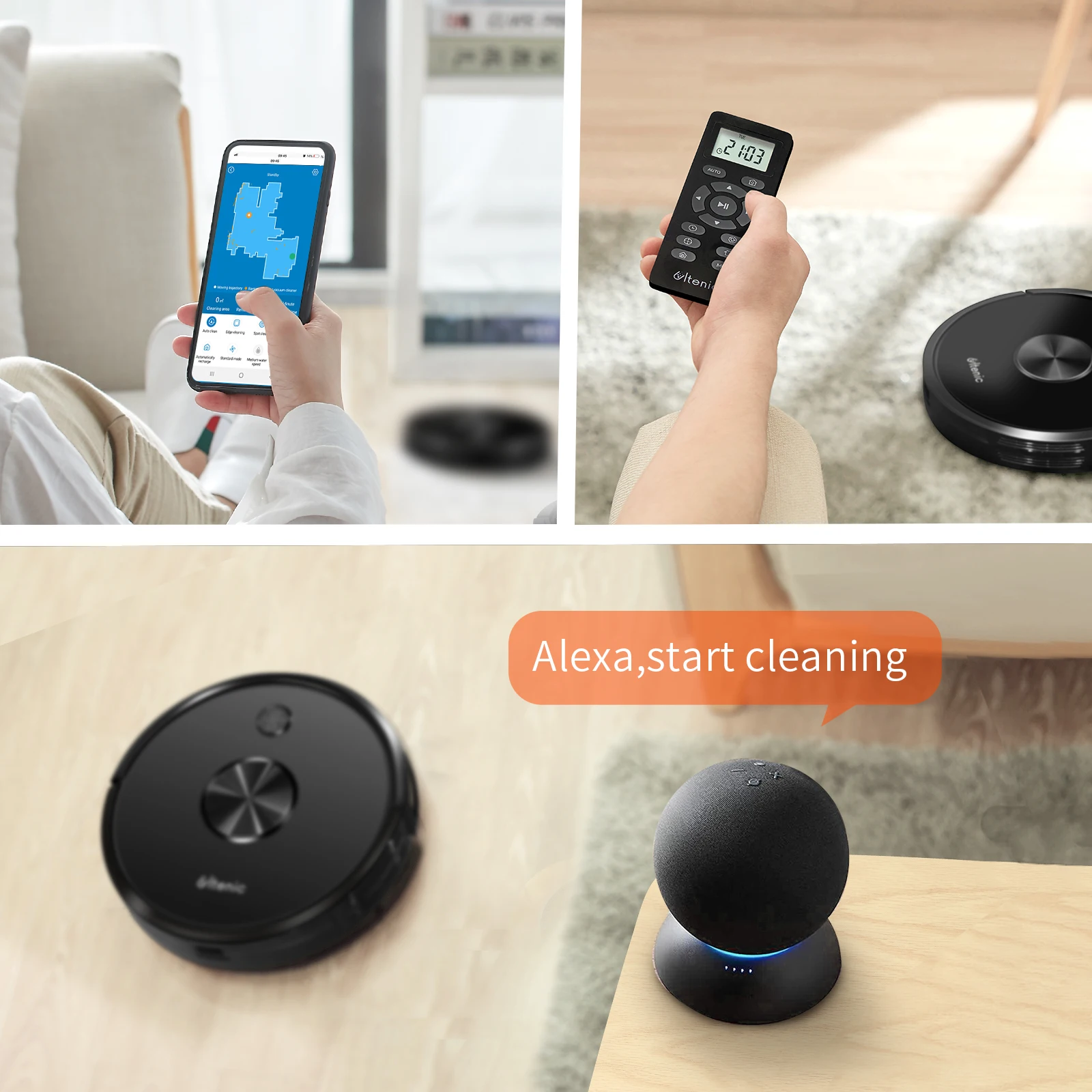 New Ultenic D5S Robot Vacuum Cleaner 2-in-1 sweep mop smart self floor vacuum aspirateur robot for carpet