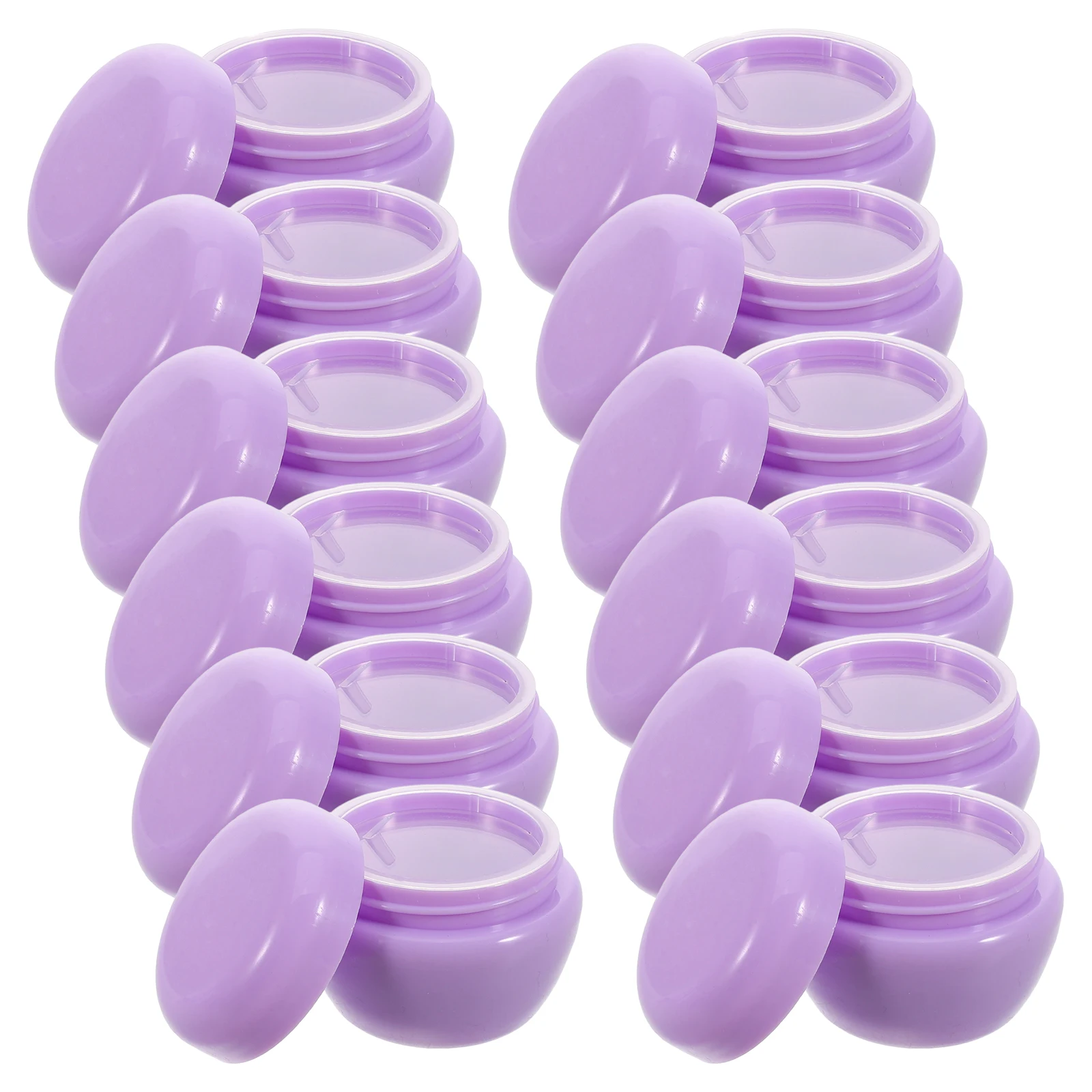 

12pcs Mushroom Shaped Cream Bottles Empty Sift Proof Containers Travel Packaging Jars Lightweight Durable Suitable For