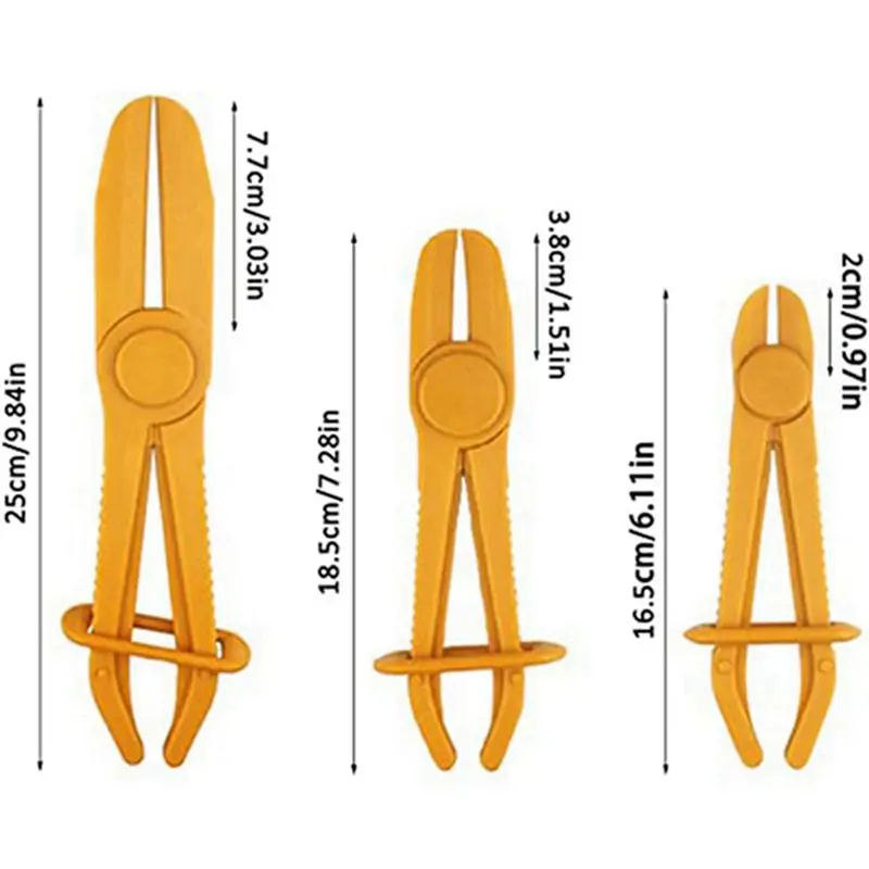 6 قطع مجموعة من كماشة الأنابيب البلاستيكية أنابيب ختم كماشة كماشة بلاستيكية أنابيب المشبك أداة المشبك خرطوم التبريد سريع- #6