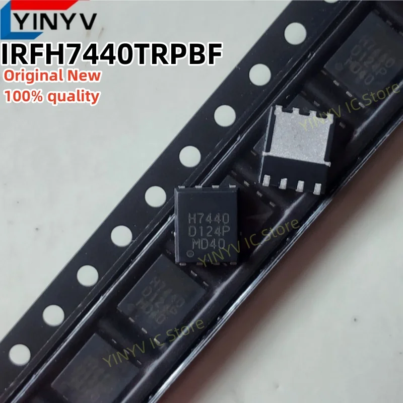 10Pcs IRFH7440TRPBF H7440 IRFH7440PBF IRFH7440 PQFN5x6 Trans MOSFET N-CH Si 40V 159A 8-Pin QFN EP T/R  100% New Original