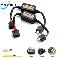 2pcs Auto Car Accessories Led Canbus Load Resistor Controller Led Decoder H1 H3 H4 H7 9005 9006 9012 Decoder Adapter Resistor