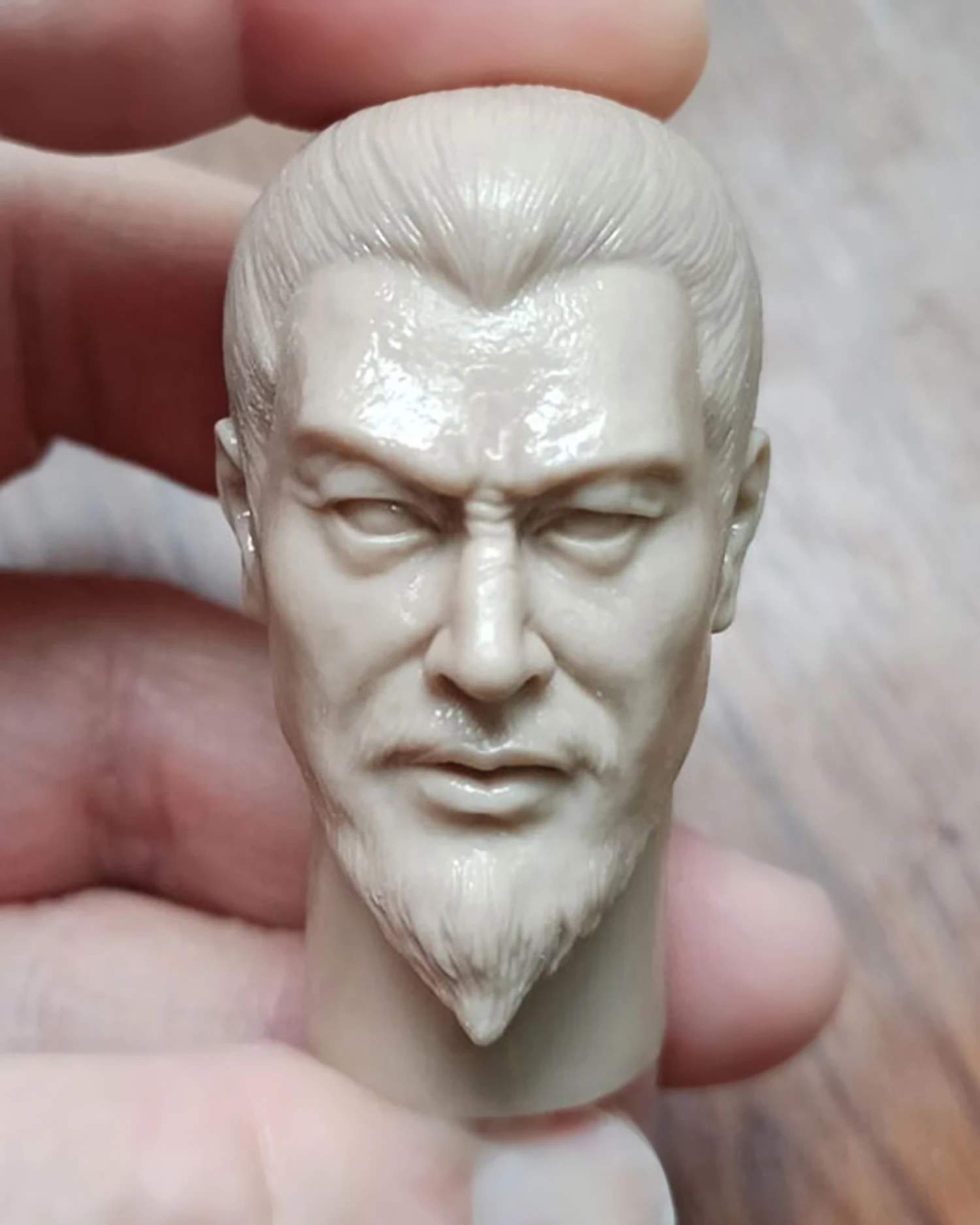 

1/6 Scale Unpainted Three Kingdoms Yuan Shao Head Carving Sculpt Model Toys