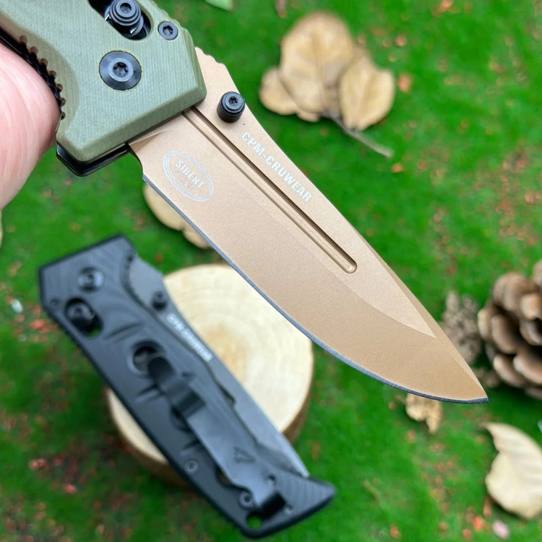 Faca dobrável BM 273, processo de moagem de precisão CNC, cabo de fibra de vidro G10, equipamento pós-apocalíptico