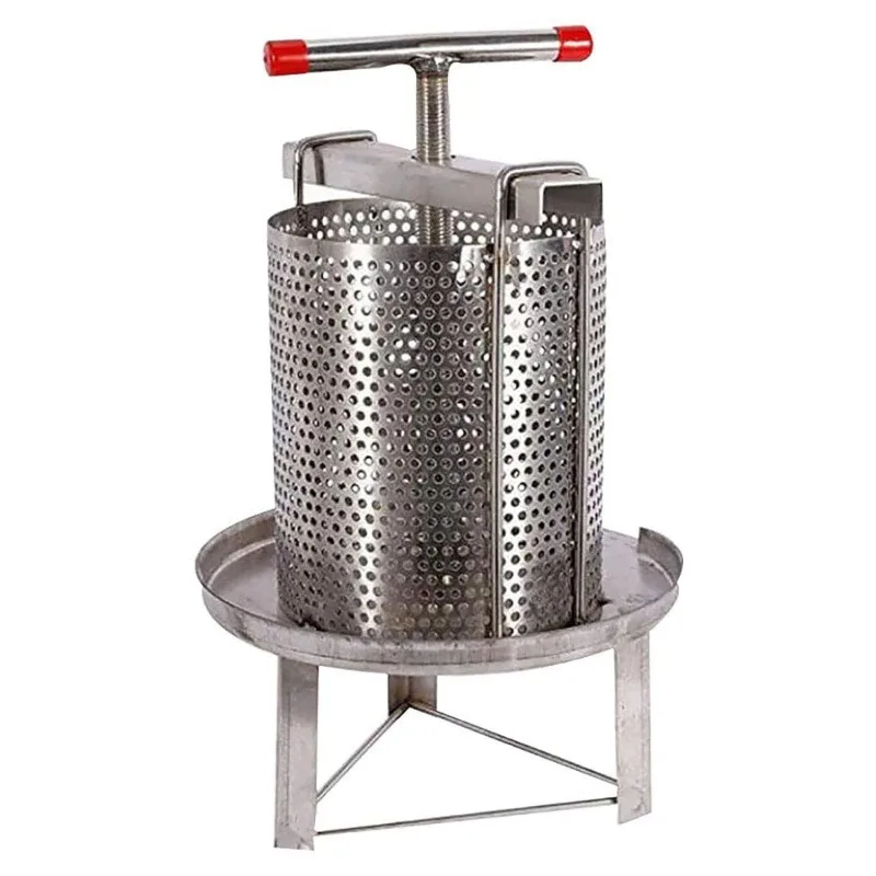 Stainless Steel Honey Press, Manual Honey Extractor for Beekeeping