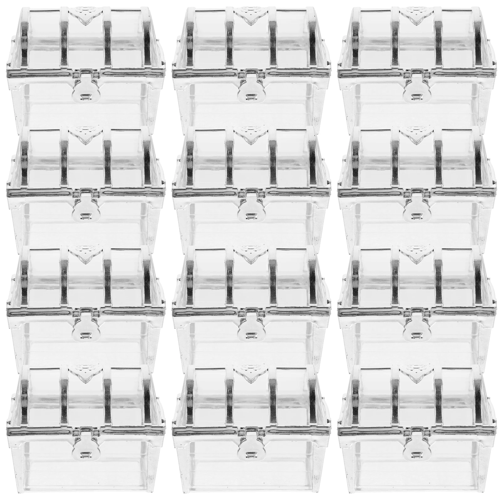 

12 Pcs Candy Box Bridesmaid Chocolate Surprise Plastic Small Treasure Chest