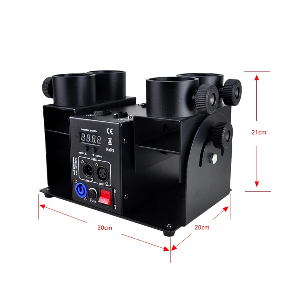 Stage Effects 4 Head 1 Head Confetti Machine DMX512 Streamer Launcher Concierge Flower Machine for Wedding Party