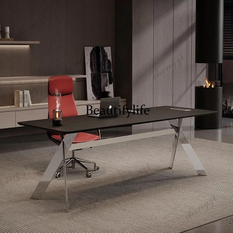 Boss's office desk, affordable luxury manager, supervisor, and CEO leadership desk, modern large catering desk P182