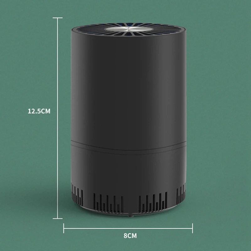 Luchtreiniger Home Auto Rookmelder Hepa Filter Auto Luchtreiniger Usb Kabel Lage Ruis Met Nachtlampje Bureaublad