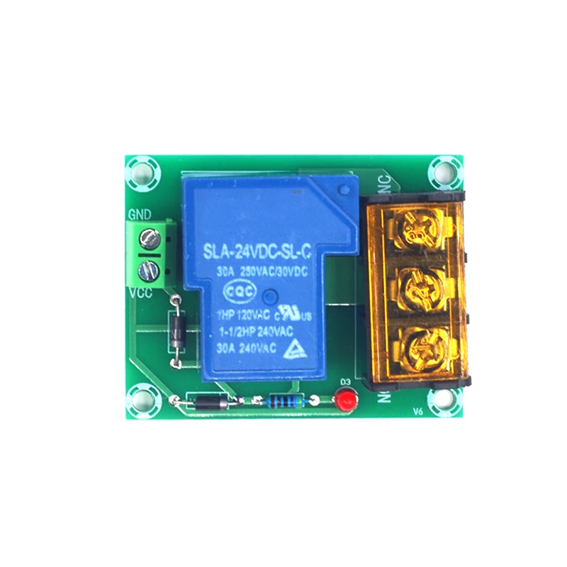 XH-M175 relay module Normally open and normally closed 30A high current relay output 5V 12V 24V power supply