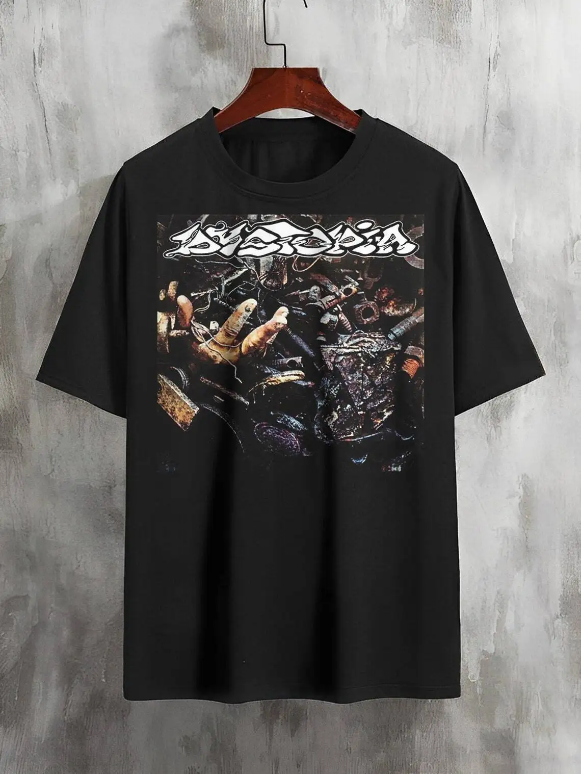 

Vintage Dystopia Black Short Sleeve T-Shirt D73559