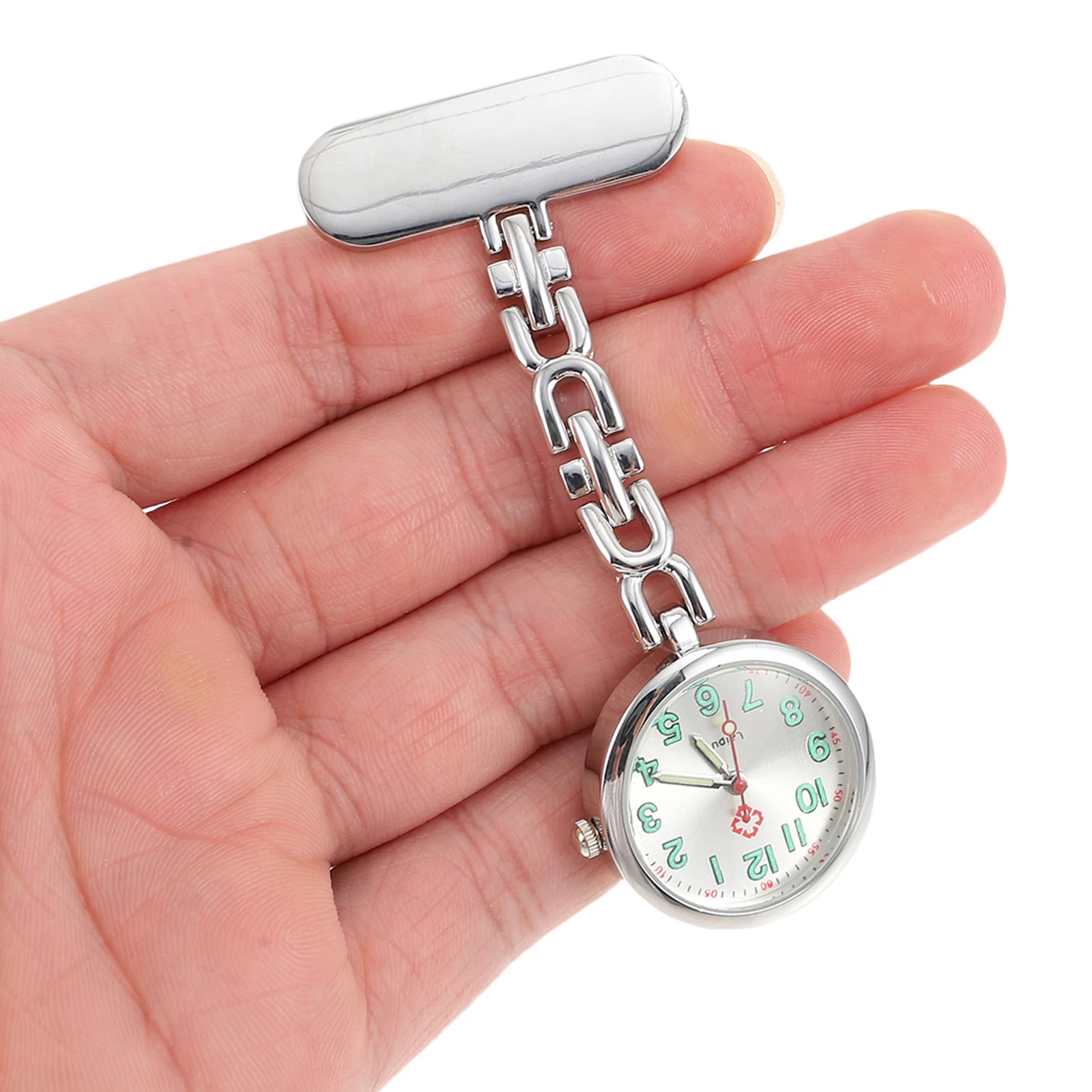 

Medical Pocket Watch Nurse Halloween Watche Stainless Steel Chest for