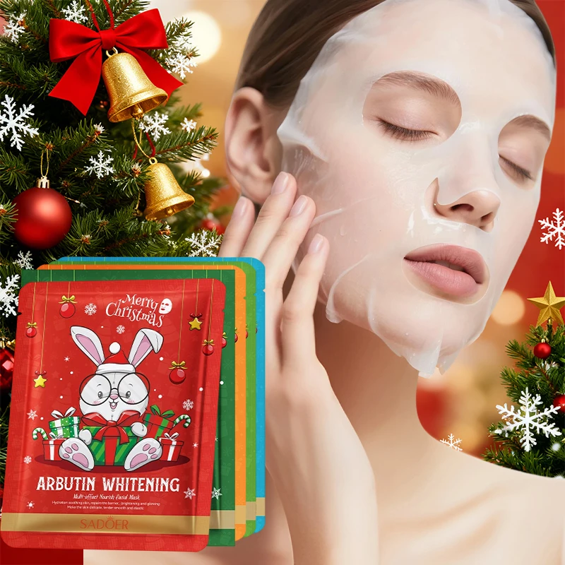 

10pcs Fruit Moisturizing Firming Face Mask Seaweed Hydrating Multi-effect Nourish Facial Mask For Face Skin Care Products