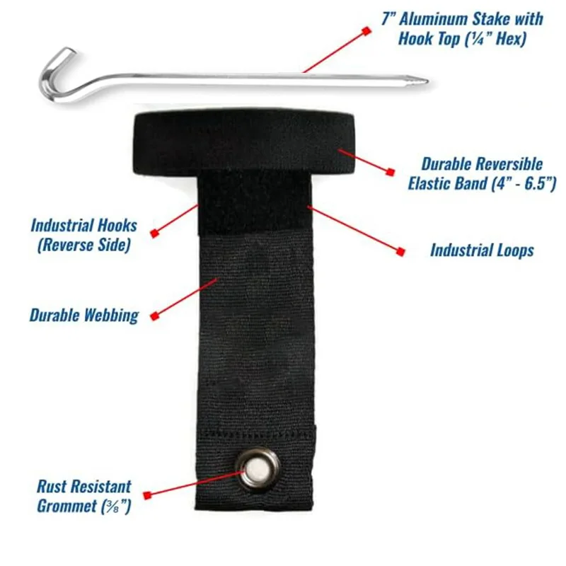 Pannello solare portatile fascia di fissaggio pannello solare resistente alle intemperie in polipropilene RibbonJackerySolar