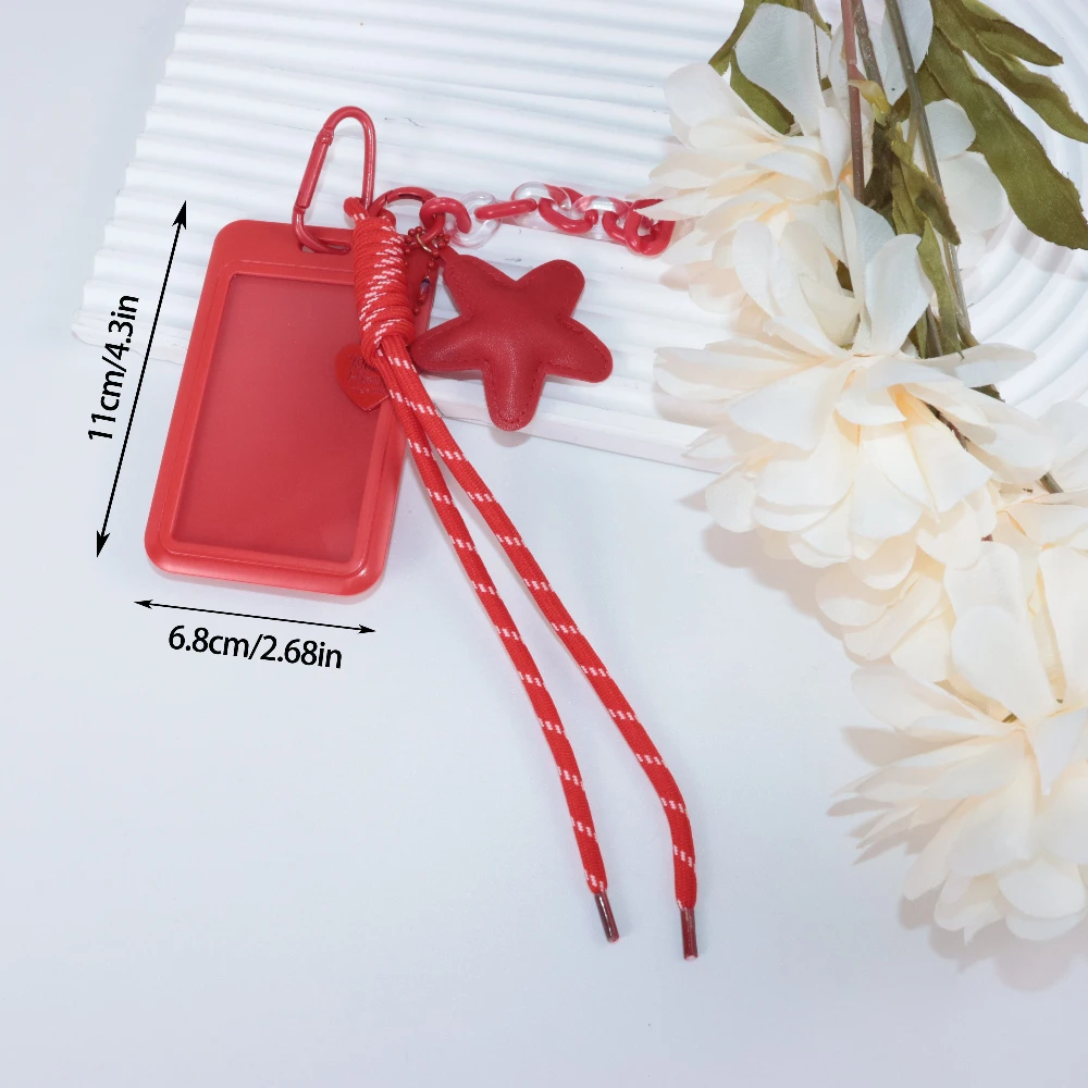 Kawaii لطيف حامل بطاقة الهوية ستار سحر المفاتيح مناسبة للنساء ارتداء اليومي هدية #2