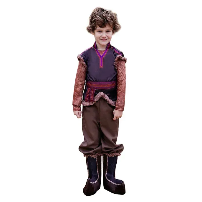 aa ベアハウス 002 アニメコスプレクリストフハロウィン衣装子供のための少年雪の女王ブーツロイヤルアイスマスターカーニバル WAT99 ★