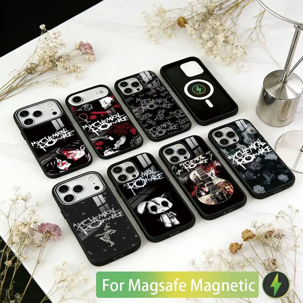

My C-Chemical Romance Band Phone Case For iPhone17,16,15,14,13,12,11 Plus,Pro Magnetic with Magsafe Wireless Charging
