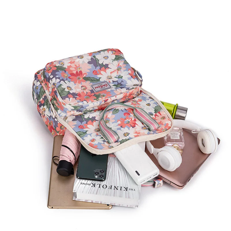 Cath Kidston-Mochila Multifuncional Impermeável Snoopy, Mochila Grande Capacidade, Estudante, 40x12x30cm