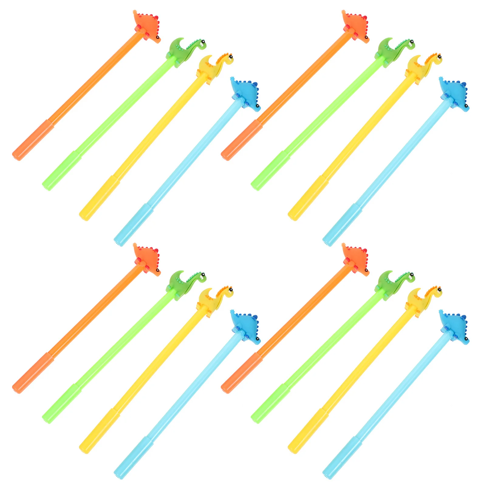 

Набор из 16 гелевых ручек с черными чернилами и тонким наконечником, с дизайном динозавров, для плавного письма, для школы, студентов и офиса