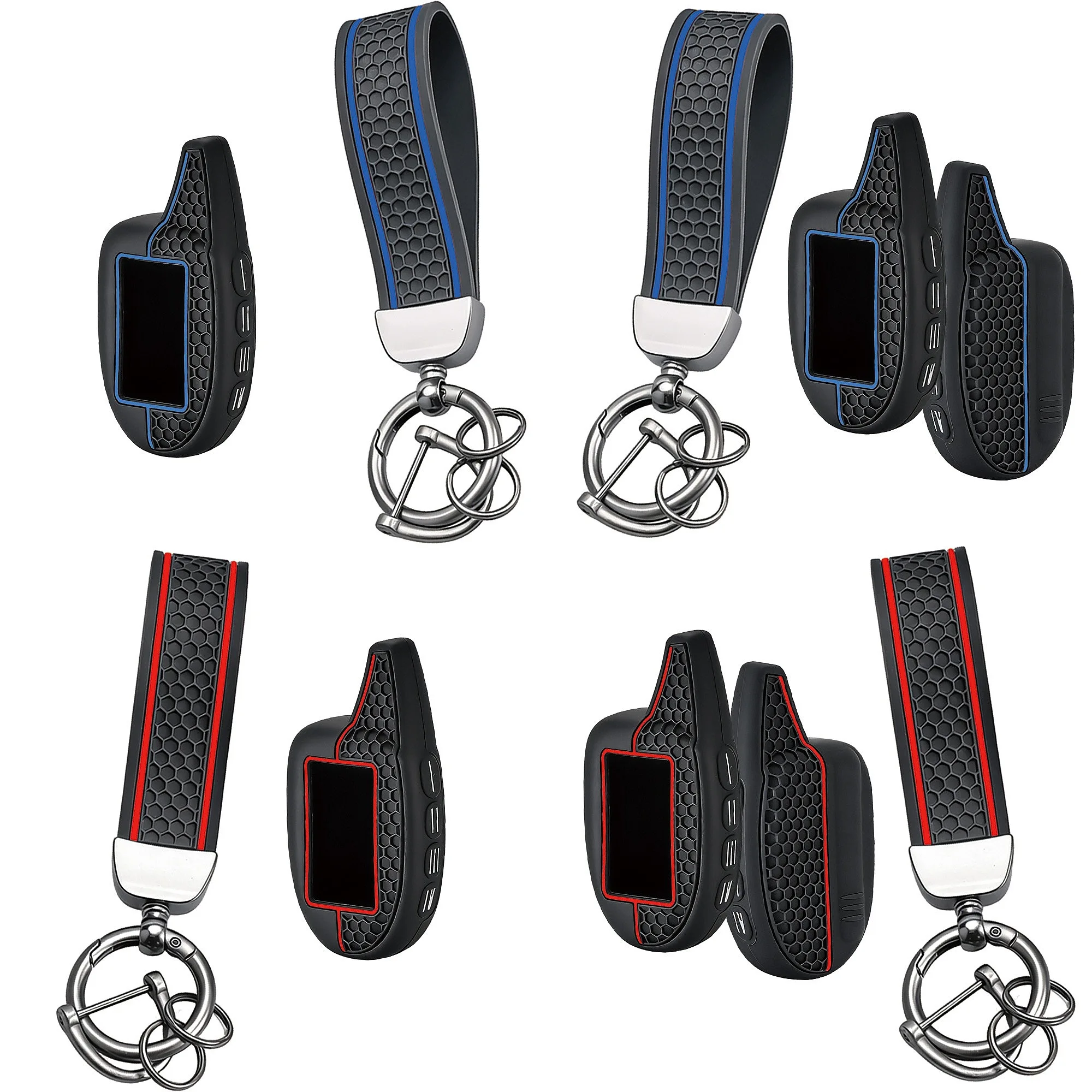 Silicone Car Key Fob Cover for Scher-khan Magicar 7/8/9/10/11/12 101 LCD Remote Key Shell Cover