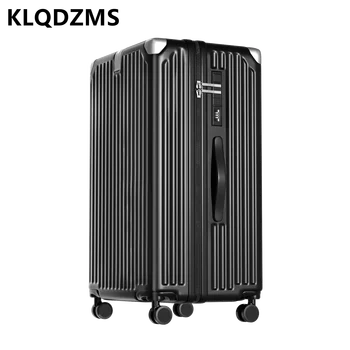 KLQDZMS-Valise à Roulettes Multifonctionnelle de 24, 26, 28 ou 30 Pouces, Sac de Voyage ABS + PC avec Chargeur USB, pour Femme, Nouveauté