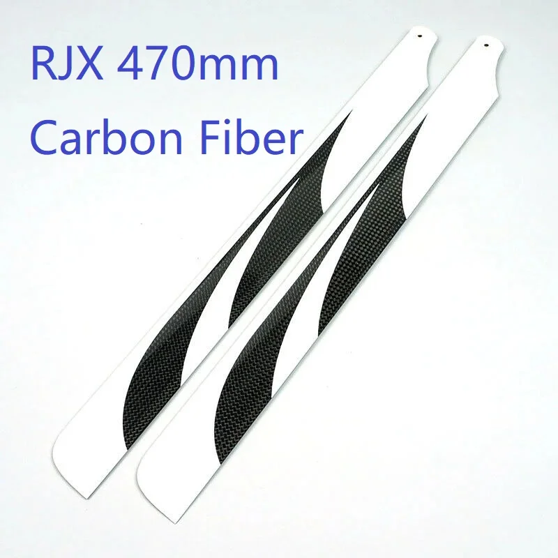 

RJX 470mm Carbon Fiber Main Rotor Blades for Align T-REX 500X 500L 500E Dominator Helicopter RC Spare Parts 470mm