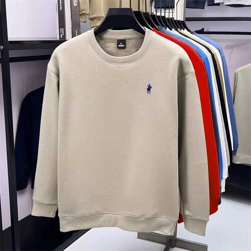 Felpa di marca di lusso di fascia alta da uomo autunno nuovo articolo di lusso classico Paul ricamo manica lunga T-shirt pullover casual allentato