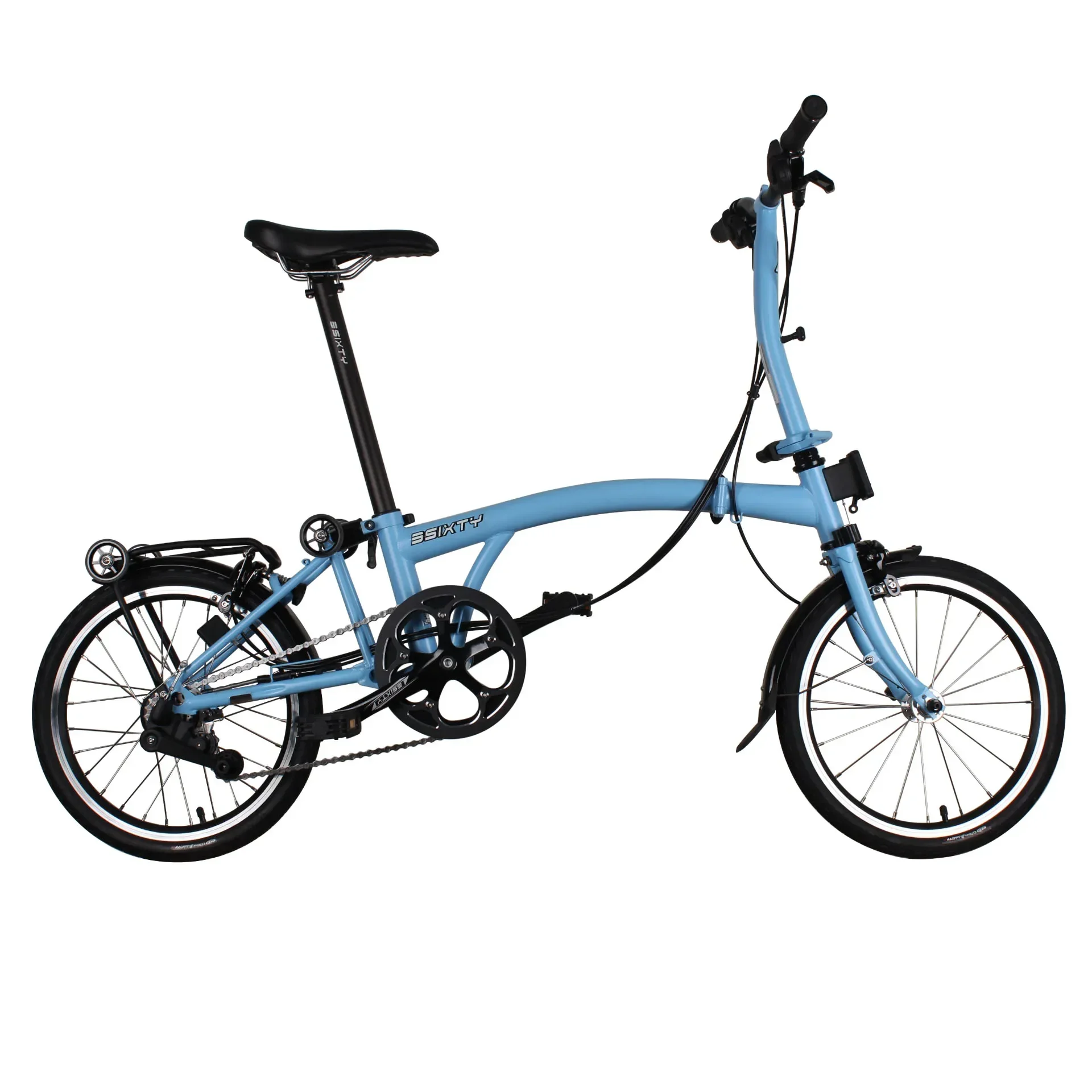 Yunyi Hot sale 3Sixty TRI-Folding Bike 16 inch portable Folding Bicycle 6 speed Y-Bar S6