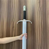 FC Big 1:1 Sword White Wolf Head Sword Weapon Cosplay Sword Prop Role Play Gift Winter Frost Sword 104cm Rubber Unsharpened
