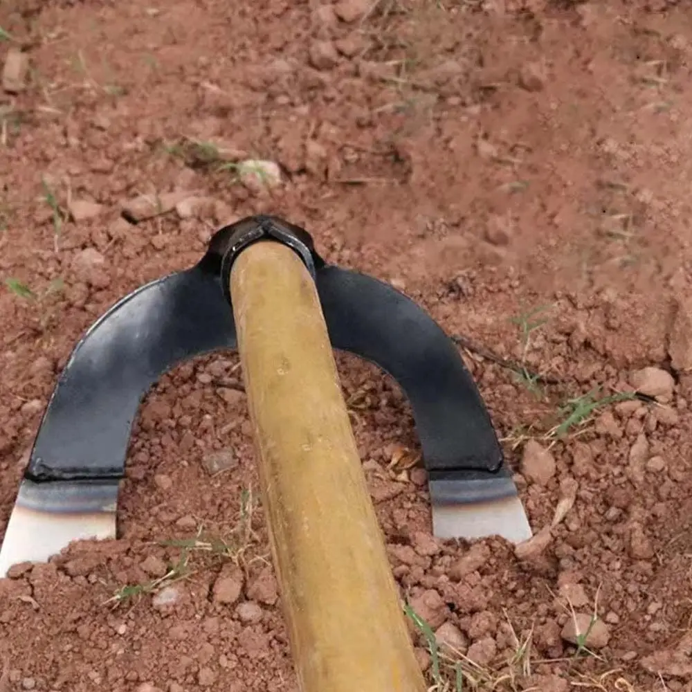 مجرفة مجوفة لإزالة الأعشاب الضارة، توفير العمالة، إزالة الأعشاب الضارة وتخفيف التربة، قطعة أثرية، مسلفة يدوية من الفولاذ، مجرفة إزالة الأعشاب الضارة، أداة مزرعة للبستنة #4