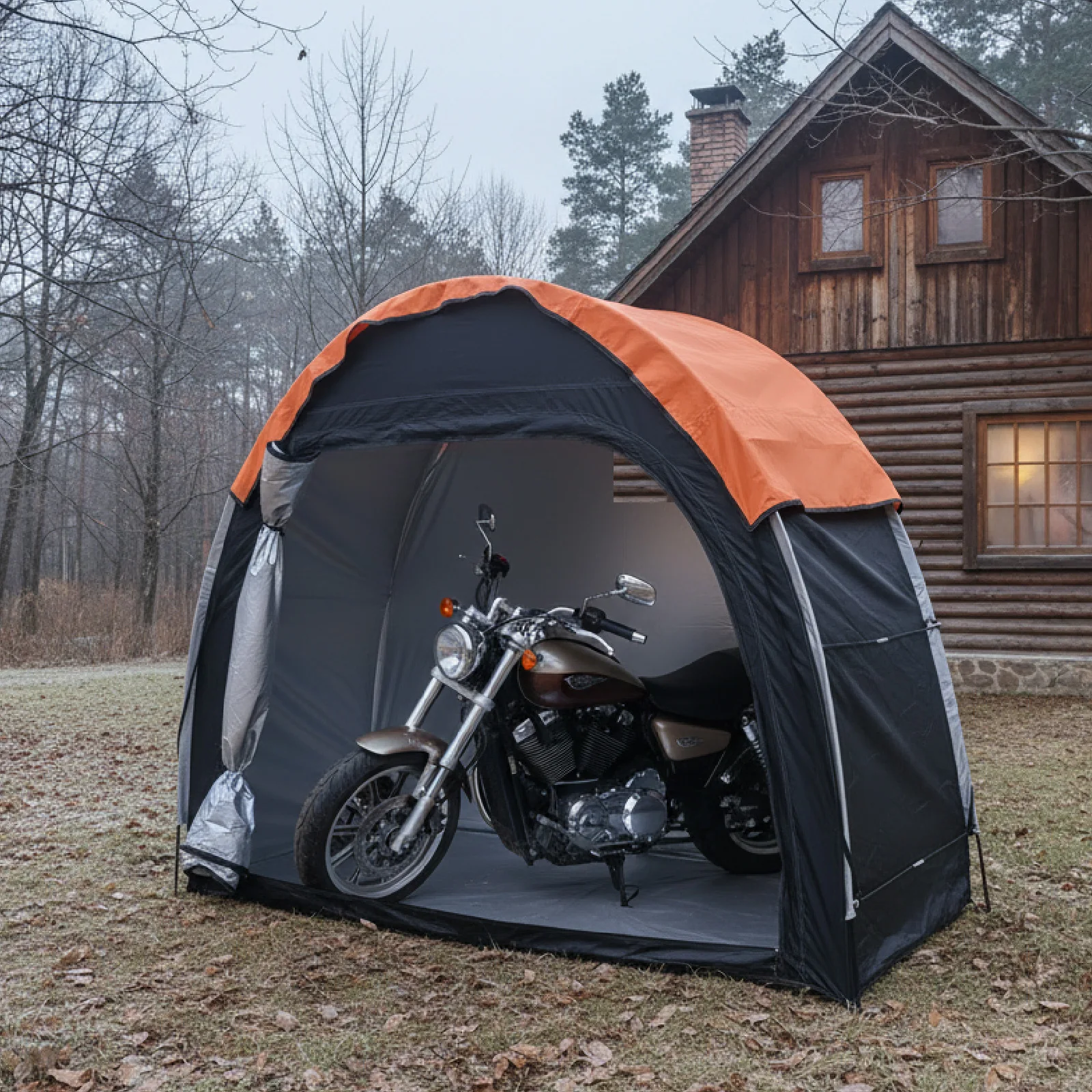 

Outdoor Portable Bicycle Rain Shelter Aluminum Alloy Frame Canopy Storage Tent for Cycling And Travel