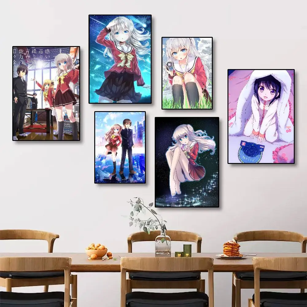 Anime C-Charlotte Tomori Nao Minimalist Printed Poster for Home Decor, Living Room, Bedroom, Study, Decorative Painting HD