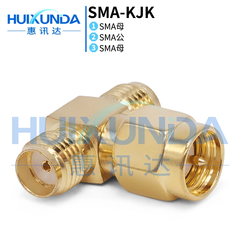 SMA-KJK SMA one revolution two female SMA female to revolution female SMA tee connector SMA-50KJK