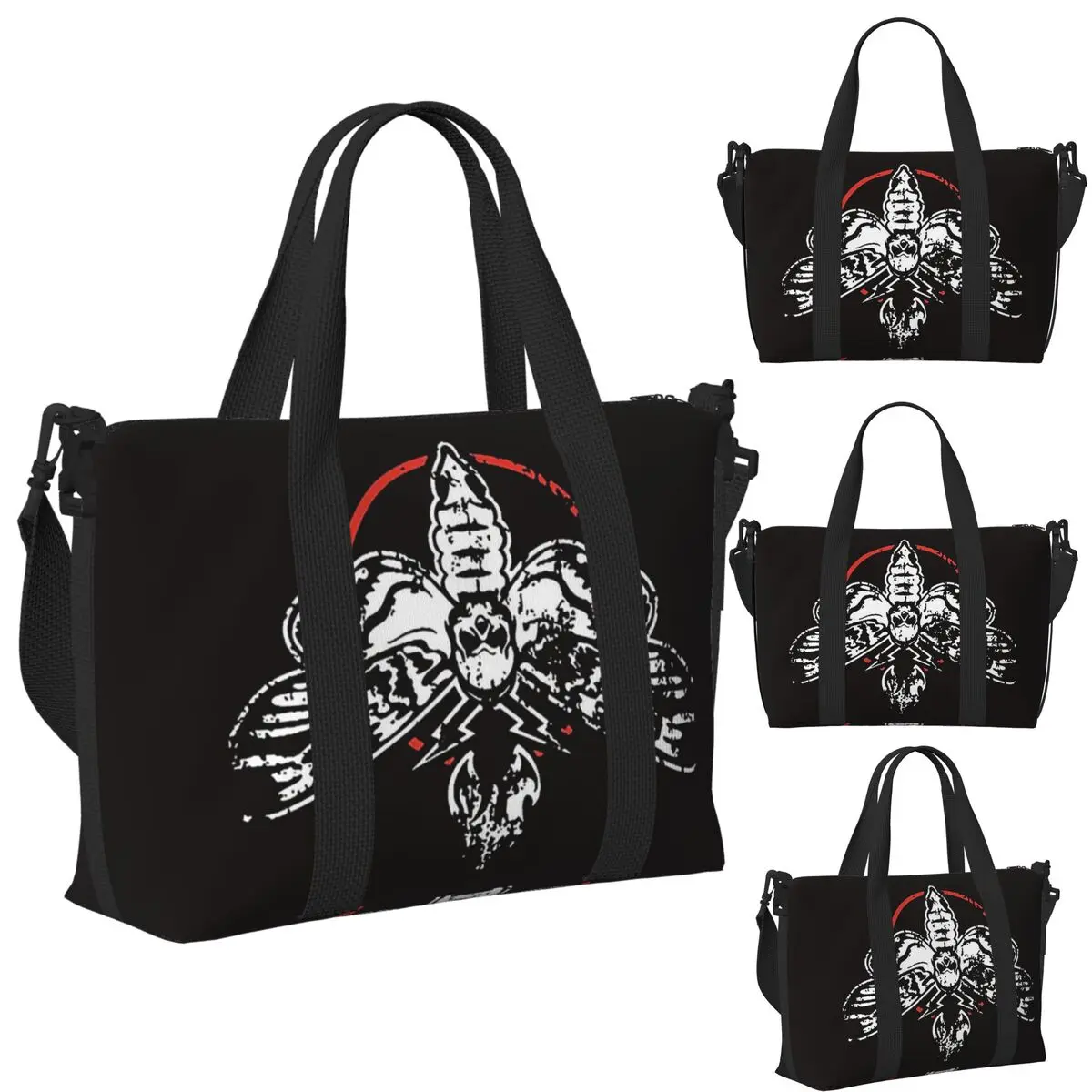 

Bray Wyatt The Fiend Пляжная дорожная сумка Большая вместительная сумка-тоут для тренажерного зала Йога Женская дорожная сумка для покупок