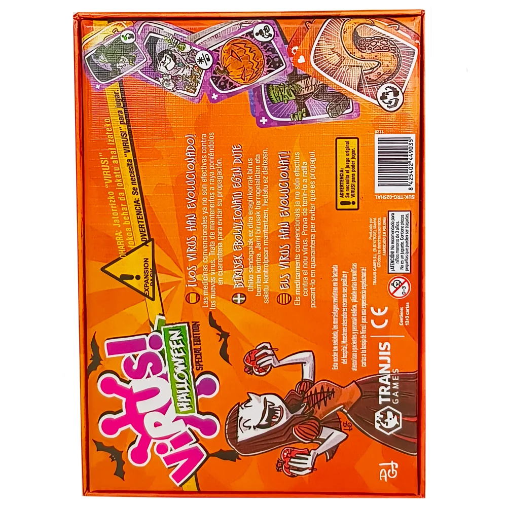 Tranjis Games - Virus! -Card game-the most contagious game. Spanish edition. + 8 years