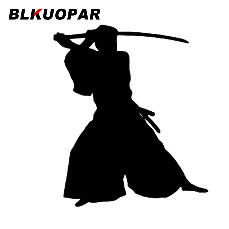 

BLKUOPAR Samurai Silhouette Car Sticker Personality Waterproof Decal Occlusion Scratch Windows Bumper Motorcycle Car Styling
