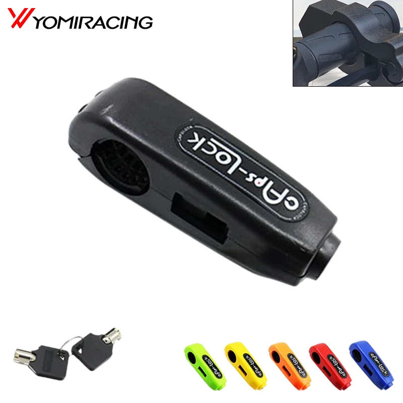 

YOMI Universal Motorcycle Lock Scooter Handlebar Safety Lock Brake Throttle Grip Anti Theft Protection Security Locks