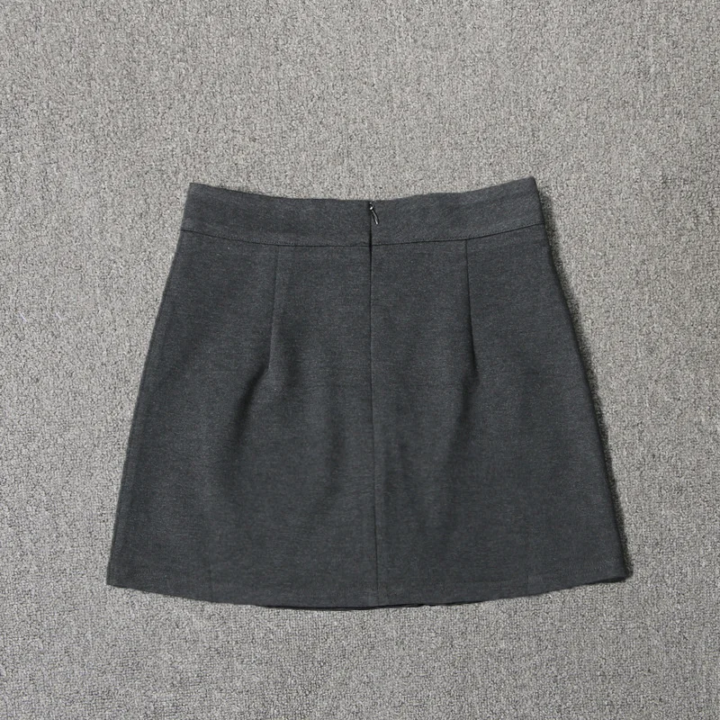 Robe d'uniforme scolaire japonaise coréenne pour femmes adultes, Sexy, robe portefeuille pour les fesses à manches longues, chemisier court, pull gris, gilet